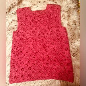 CROCHET PINK TOP